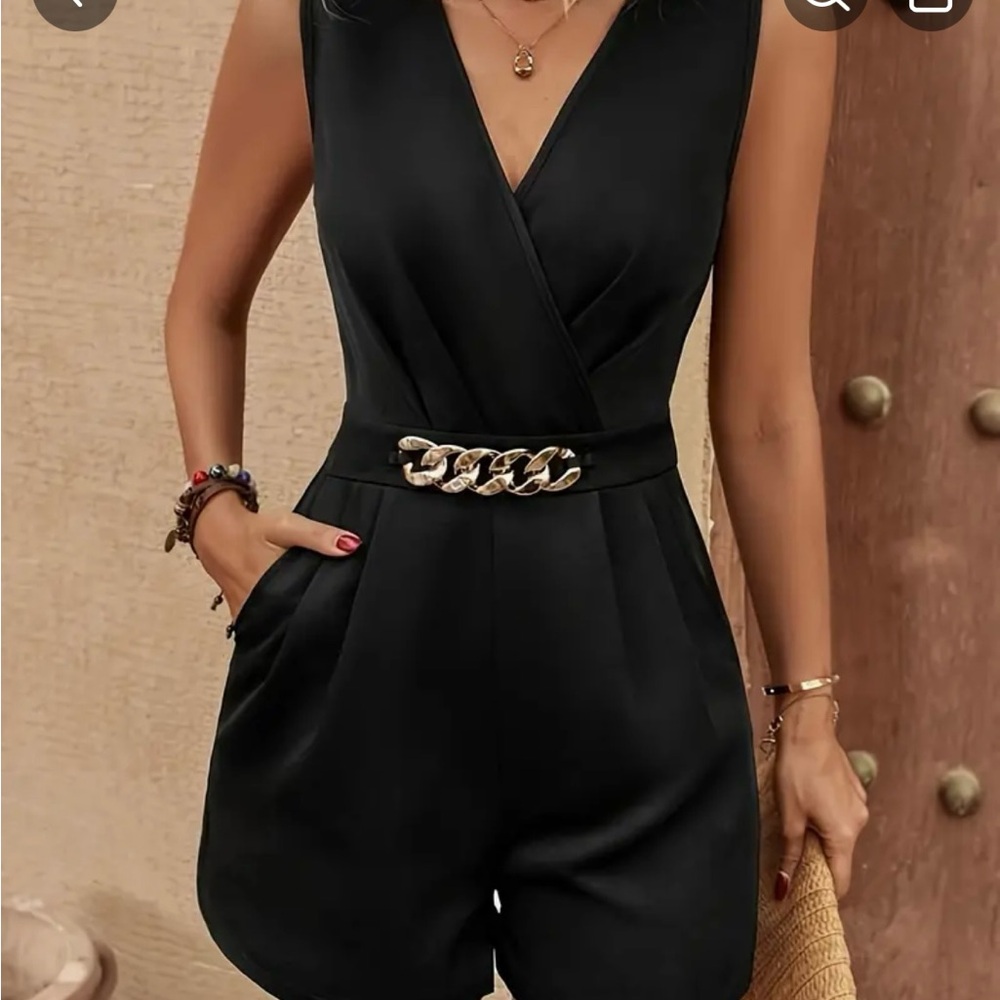 V-neck romper jumpsuit NWOT